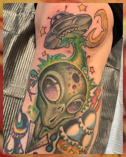 Explore scarlet witch tattoo ideas, creative tattoo ideas in Augusta, available at Mr. Tattoo