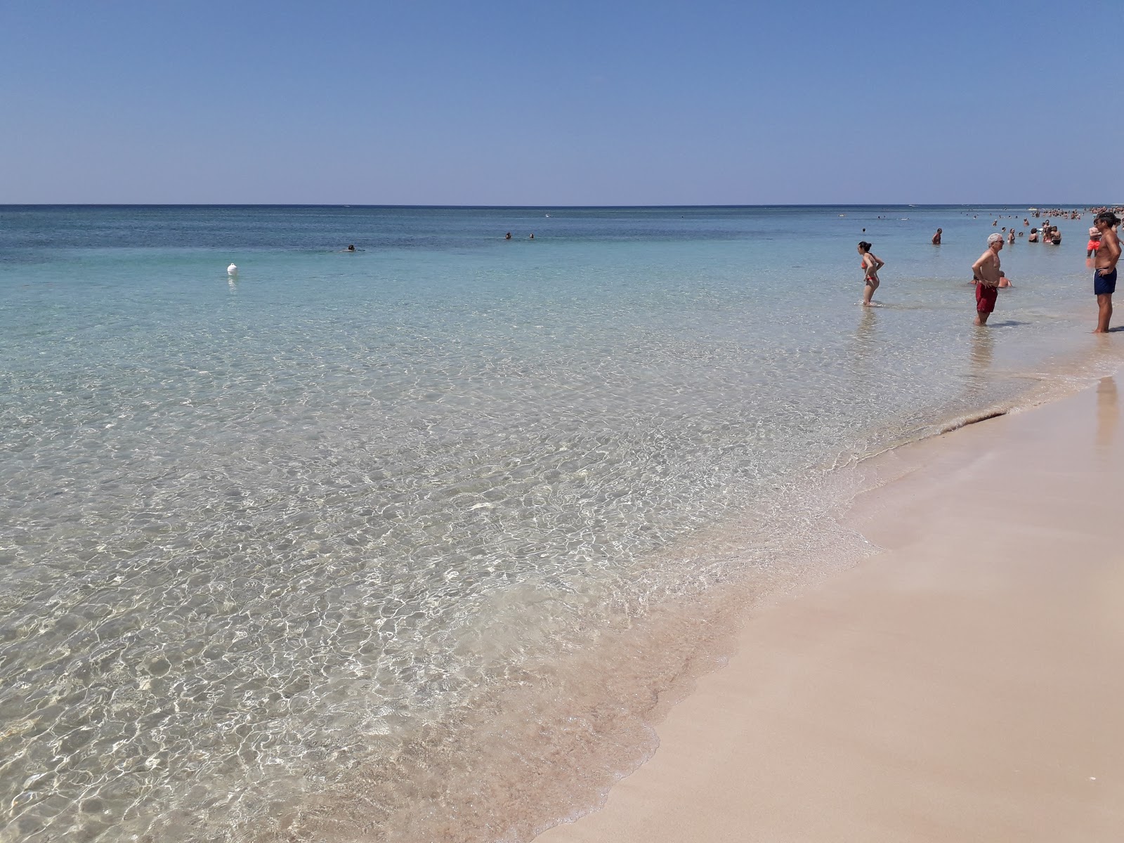 Spiaggia di Campo dei Messapi的照片 带有明亮的沙子表面