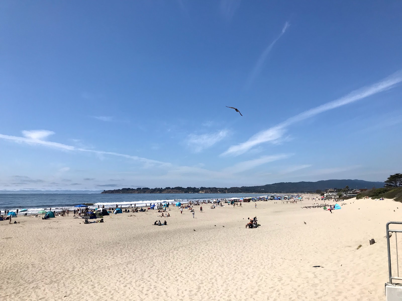 Photo of Stinson Beach with bright sand surface