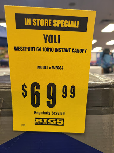 Sporting Goods Store «Big 5 Sporting Goods - East Mesa», reviews and photos, 10745 E Main St, Apache Junction, AZ 85220, USA