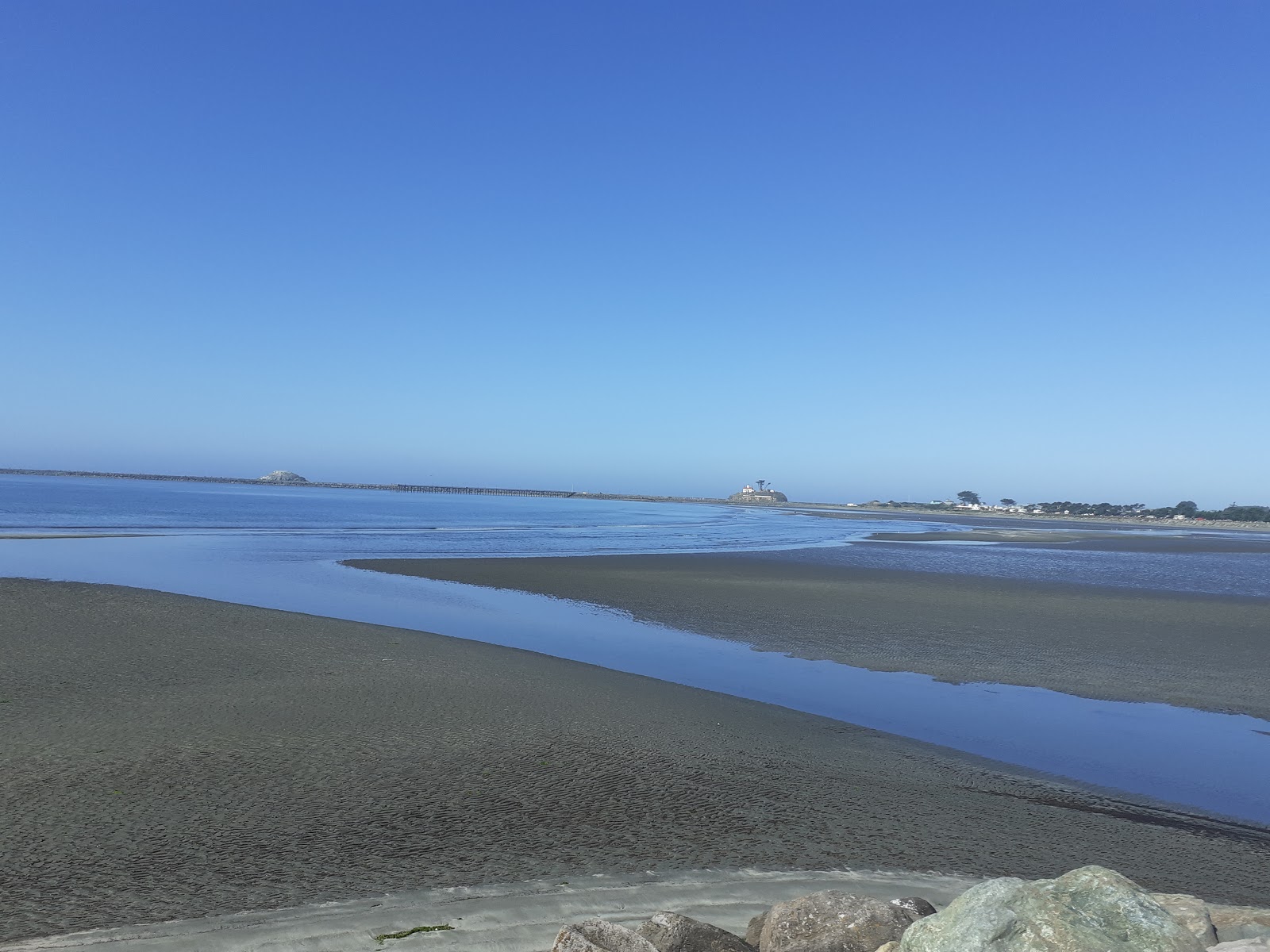 Fotografija South Beach z svetel pesek površino