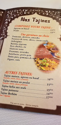 Menu / carte de La Table Marocaine Lina à Le Perreux-sur-Marne