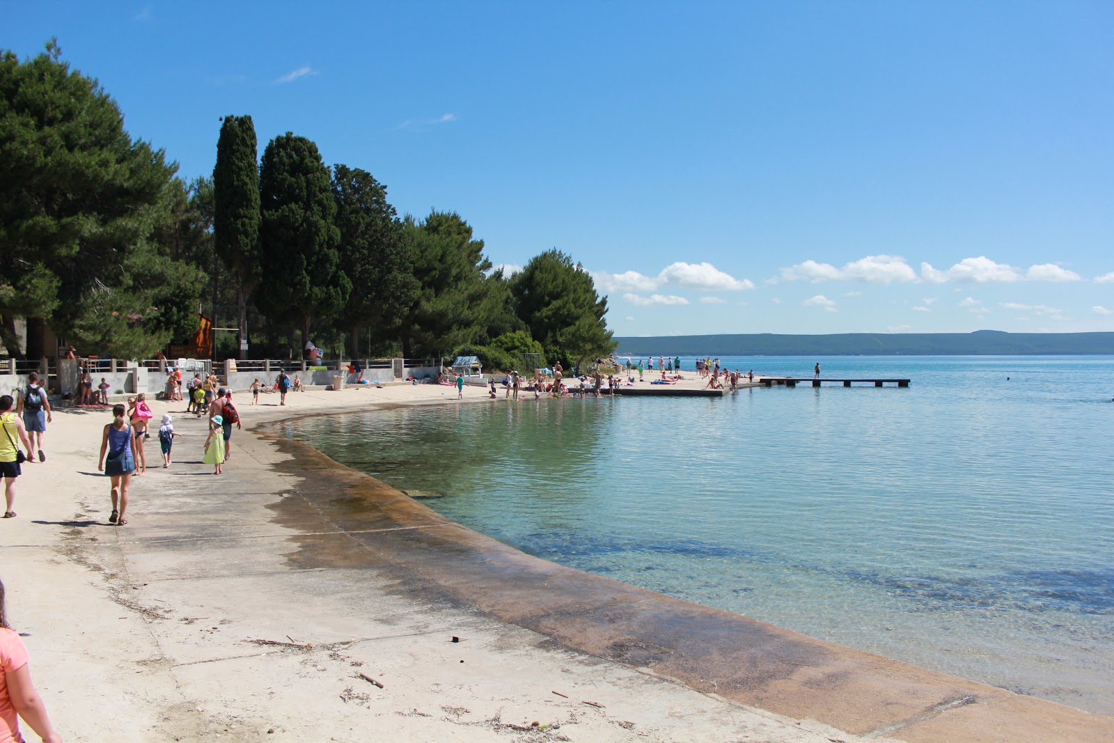 Photo of Matlovac beach with concrete cover surface