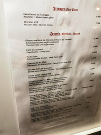 Restaurant français Caveau d'Eguisheim à Eguisheim (le menu)