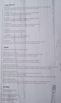 Menu du La capannina cornino à Custonaci