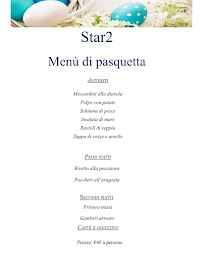 Restaurant italien Star 2 Ristorante Pizzeria à Arbatax (le menu)