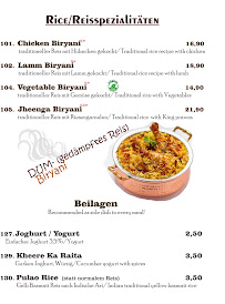 KHAN JI Restaurant حلال, Indisch & Pakistanisch, Halal à Oberhausen carte