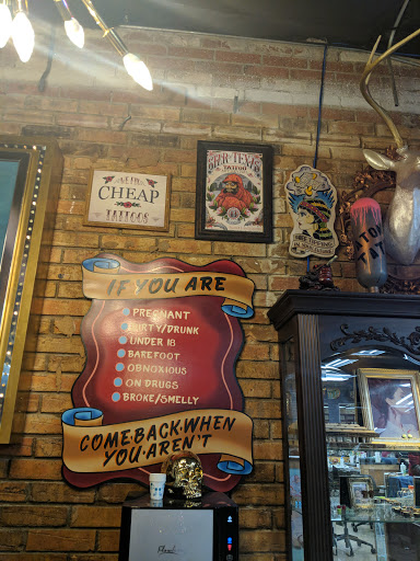 Explore hawaiian island tattoo ideas, creative tattoo ideas in Austin, available at Atomic Tattoo & Body Piercing