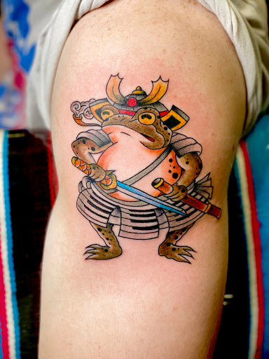 Explore red tattoo ideas, creative tattoo ideas in Modesto, available at Inkwell Tattoo