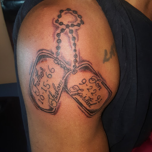 Explore grandchild tattoo ideas, creative tattoo ideas in Raleigh, available at Gifted Styles