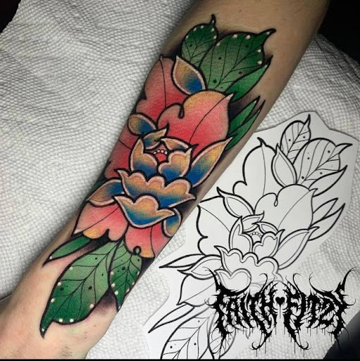 Explore tattoo ideas back of neck, creative tattoo ideas in Palm Bay, available at Never Enough Tattoos