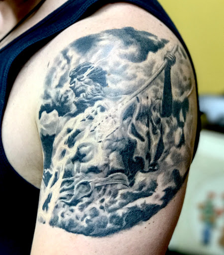 Explore cleveland browns tattoo ideas, creative tattoo ideas in Addison, available at Cat Tattoo