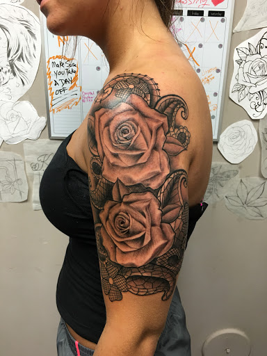 Explore drug tattoo ideas, creative tattoo ideas in Columbus, available at McFlys Tattoo