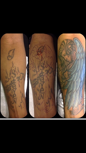 Explore blue butterfly tattoo ideas, creative tattoo ideas in Baltimore, available at Island City Tattoos