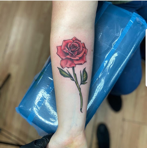 Explore climbing tattoo ideas, creative tattoo ideas in Bullhead City, available at Belton Tattoo
