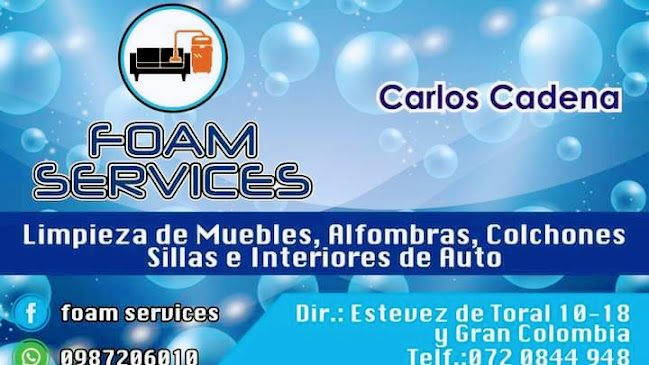 Foam Services. Lavado de Muebles en Cuenca
