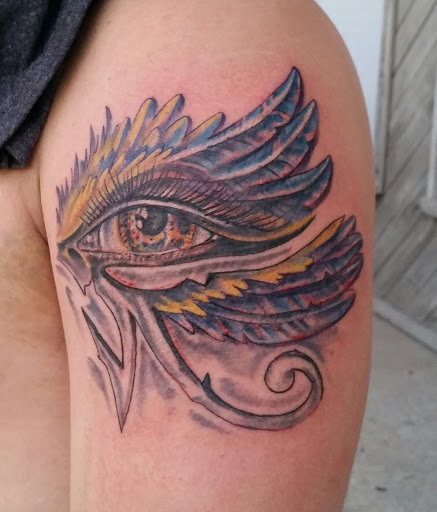 Explore leo tattoo ideas for men, creative tattoo ideas in Green Bay, available at Darkside Tattoo By Jesse Skywalker