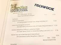 Menu / carte de ZUM OCHSEN à Kernen