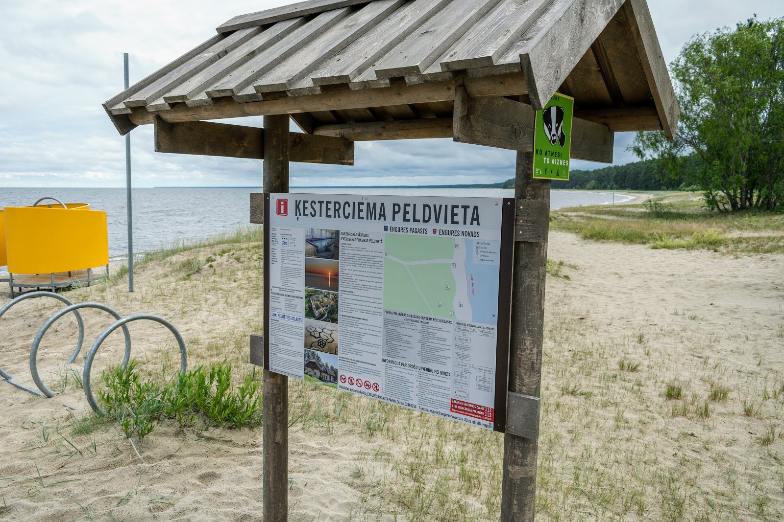 Valokuva Kesterciema pludmaleista. - hyvä lemmikkiystävällinen paikka lomalle