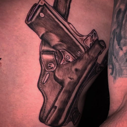 Explore death stranding tattoo ideas, creative tattoo ideas in Roanoke, available at Saint Cecilias Art Studio