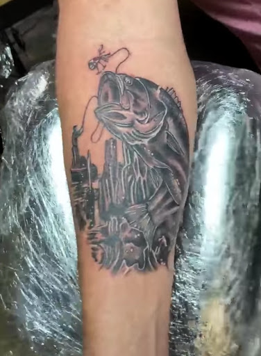 Explore tattoo gun ideas, creative tattoo ideas in Warner Robins, available at Untold Pain Tattoo Studio