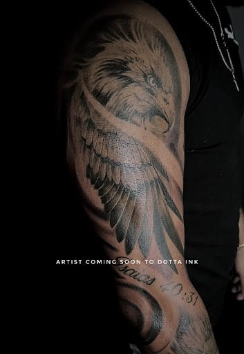 Explore tattoo forearm sleeve ideas, creative tattoo ideas in Downey, available at Dotta Ink Tattoo & Piercing Parlour