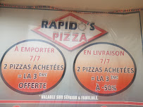 Pizzeria Rapido's Pizza à Lorris - menu / carte