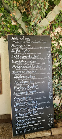 Sahneberg à Lohberg menu