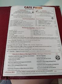 Bistro Café Panis. à Paris - menu / carte