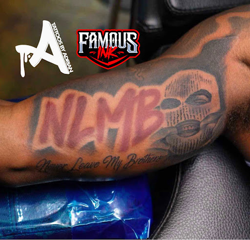 Explore half a sleeve tattoo ideas, creative tattoo ideas in Hammond, available at Famous Ink, Inc.