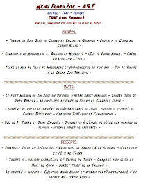 Restaurant Le Moulin Fleuri à Veigné menu