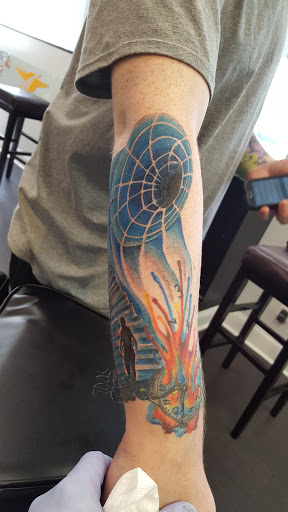 Explore tattoo birth date ideas, creative tattoo ideas in Carmel, available at Indiana Tattoo Company
