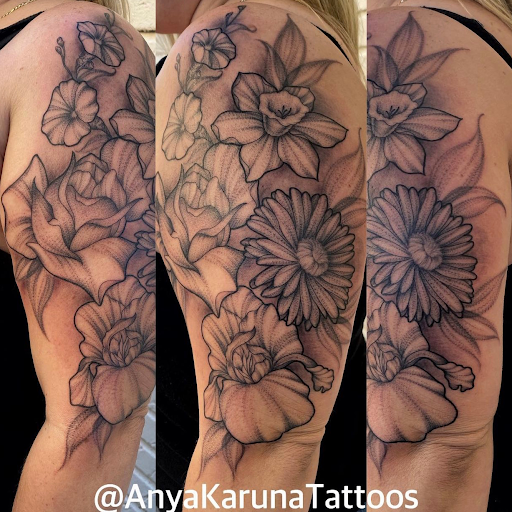 Explore female tattoo cover up ideas, creative tattoo ideas in Saint Petersburg, available at Buku Tattoo Studio