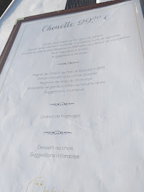 Auberge la Lucarne aux Chouettes à Villeneuve-sur-Yonne menu