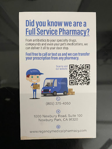 Pharmacy «Regency Medical Pharmacy», reviews and photos, 1000 Newbury Rd, Newbury Park, CA 91320, USA