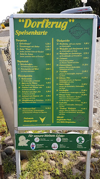 Restaurant Dorfkrug à Fehmarn menu