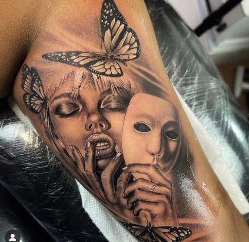 Explore jojo's bizarre adventure tattoo ideas, creative tattoo ideas in Boston, available at Boston Barber & Tattoo Co.