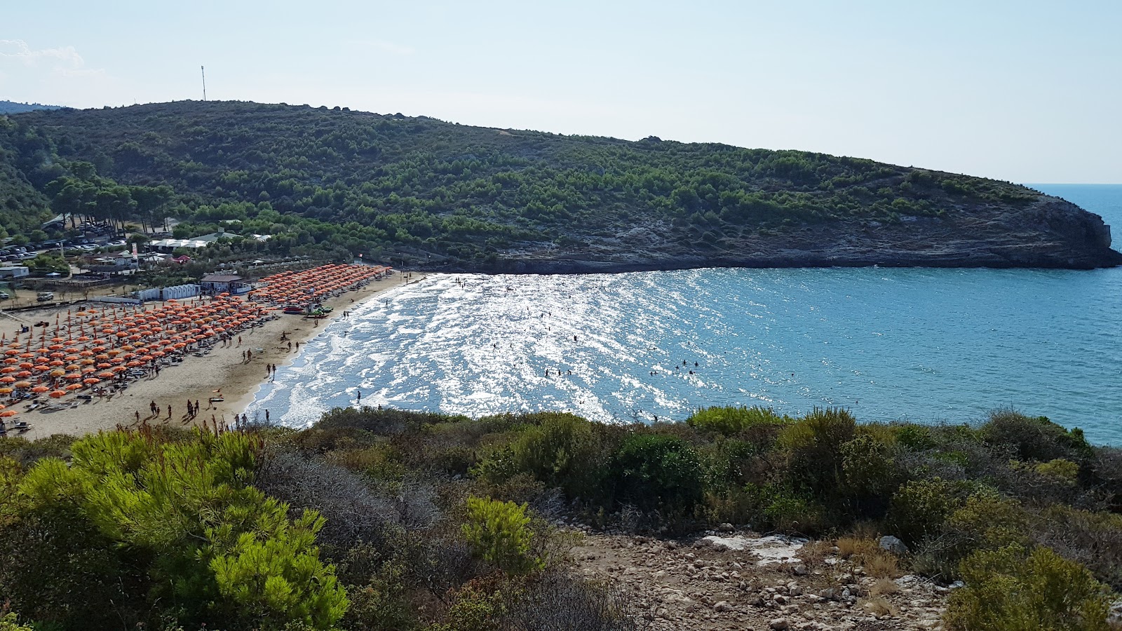 Spiaggia di Calalunga的照片 带有碧绿色纯水表面