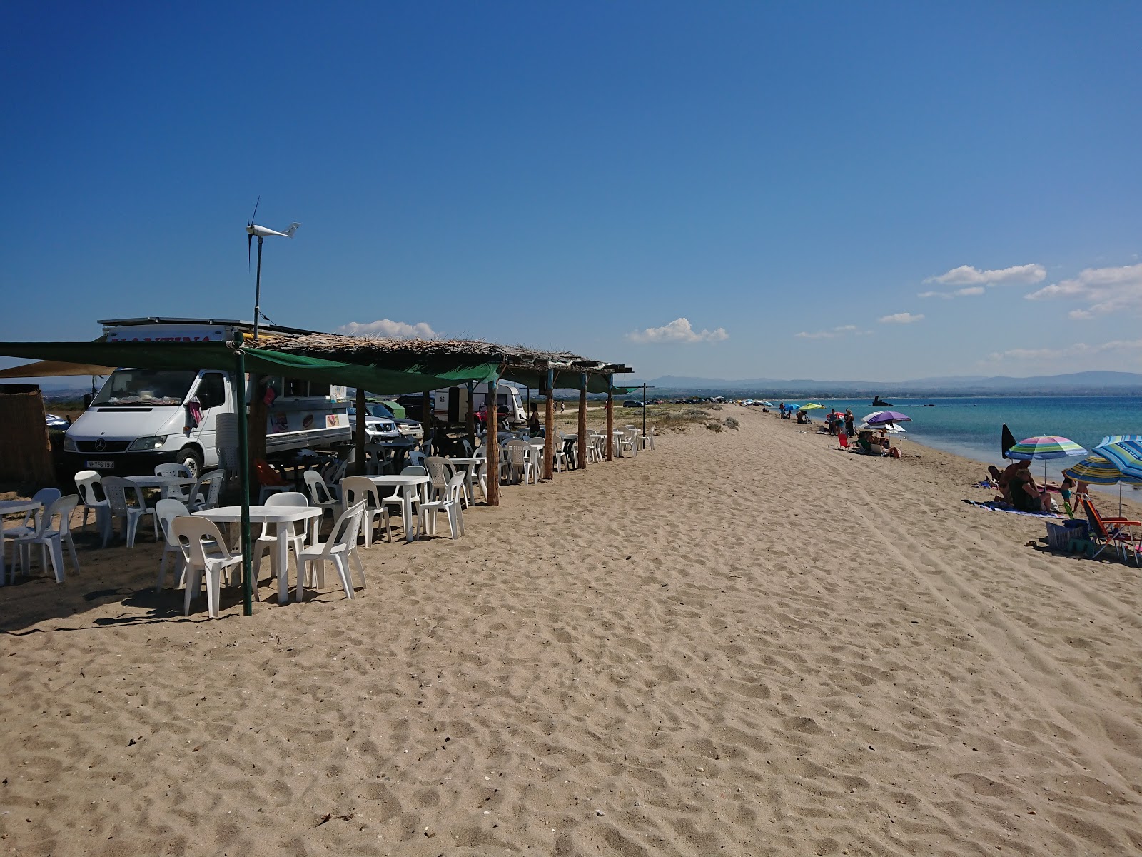 Foto von Epanomi beach mit teilweise sauber Sauberkeitsgrad