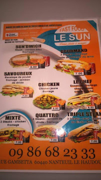 Aliment-réconfort du Restauration rapide Fast food Le SUN • Prenez plaisir à manger ! à Nanteuil-le-Haudouin - n°5