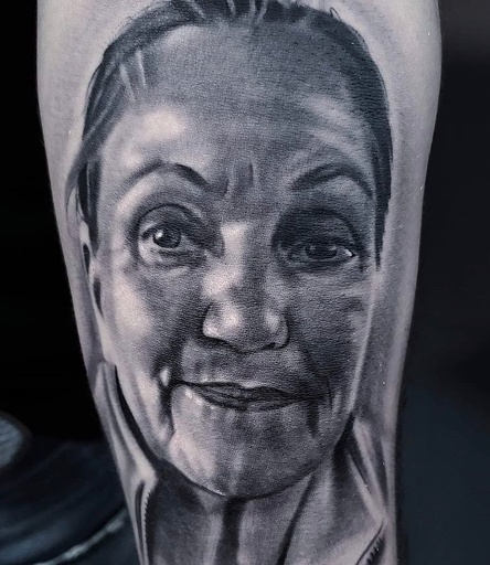 Explore upper back tattoo ideas, creative tattoo ideas in San Antonio, available at Firme Copias Tattoo Studio