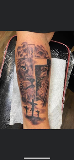 Explore violin tattoo ideas, creative tattoo ideas in Shallotte, available at Ocean Isle Ink & Piercing