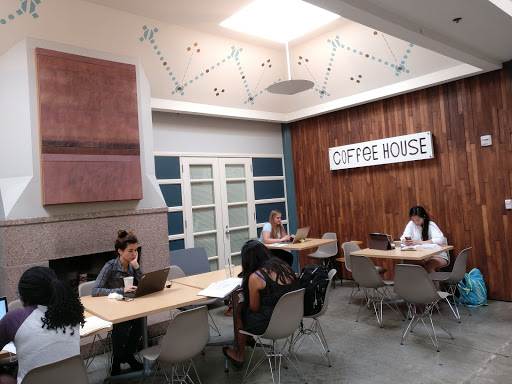 students in rice coffeehouse