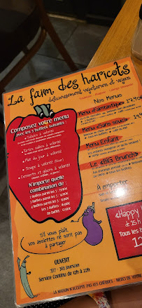 La Faim des Haricots/TOULOUSE CENTRE à Toulouse menu