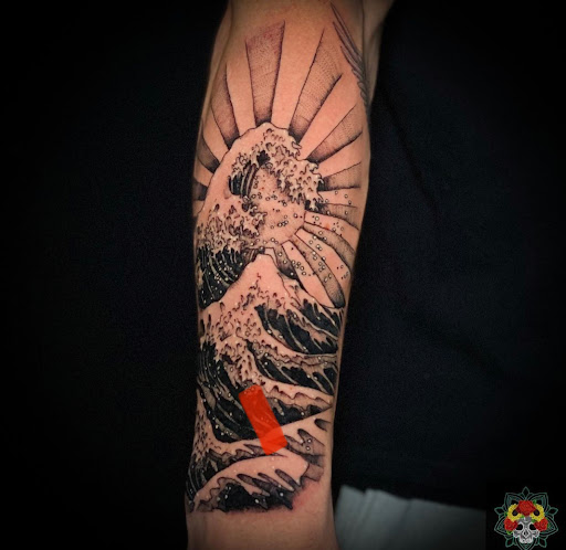 Explore dabi tattoo ideas, creative tattoo ideas in Roanoke, available at Saint Cecilias Art Studio