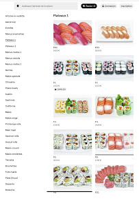 Menu / carte de Miyoki Sushi à Liévin