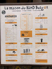 Burger Bar - La Maison du HanDBurger à Aix-en-Provence carte