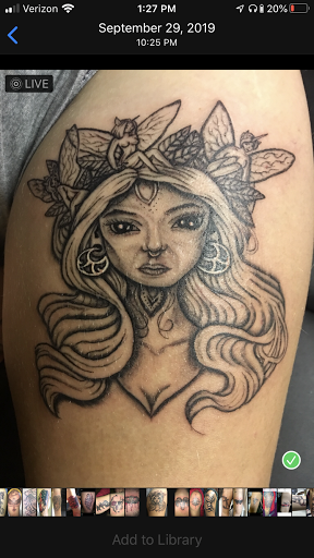 Explore lightning bolt tattoo ideas, creative tattoo ideas in Centre, available at Leftys