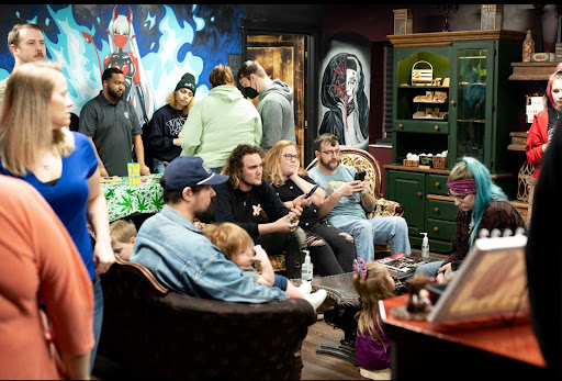 Explore cute nipple tattoo ideas, creative tattoo ideas in Clarksville, available at Dark Raine Tattoo