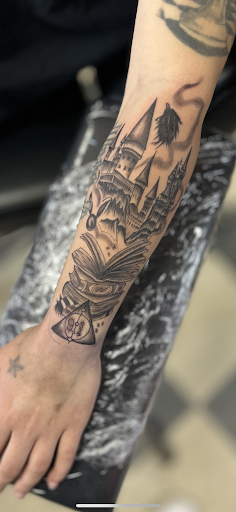 Explore egyptian god tattoo ideas, creative tattoo ideas in Demotte, available at Revelations Tattoo Parlor
